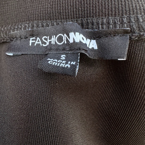 FASHION NOVA Track Jacket Crop Stripe Black Red Blue Y2K Street Small S - Picture 6 of 7